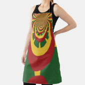 Summer Red Golden Green One Love Colours Schort (Insitu)