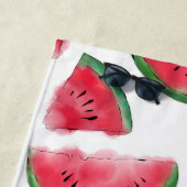 Summer Red Green Watermelon Waterverf Pattern Strandlaken (In situ)