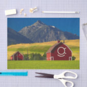 Summer Red Mountain Barns Tissuepapier (Craft)