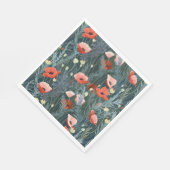 Summer Red Poppy Meadow Servet (Hoek)