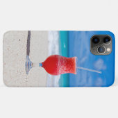 Summer Red Strawberry Margarita On Tropical Beach Case-Mate iPhone Case (Achterkant (horizontaal))
