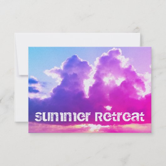 Summer Retreat Uitnodiging (Voorkant)