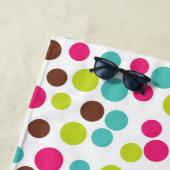 Summer Retro Dots Beach Piscine Serviette vacances (En situation)