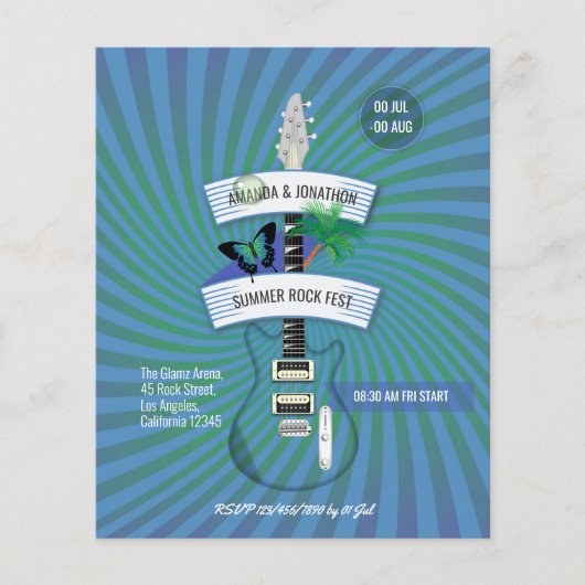 Summer Rock Festival Weddenschap Flyer (Voorkant)