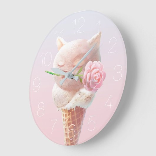 Summer Roos Ice Cone Large Clock Grote Klok (Hoek)