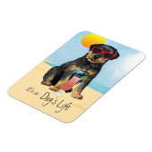 Summer Rottweiler Magnet Magneet (Linkerzijde)