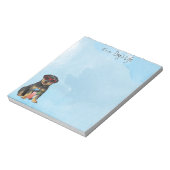 Summer Rottweiler Notepad Notitieblok (Gedraaid)