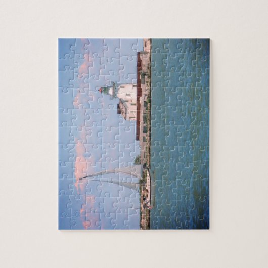 Summer Sailboat and Lighthouse Puzzle Legpuzzel (Verticaal)