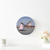 Summer Sailboat Clock Ronde Klok (Huis)