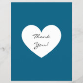 Summer Sale Blue White Heart Flyer (Achterkant)