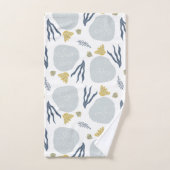 Summer Sand Dollar Seashells Beach Patroon Bad Handdoek (Handdoek)