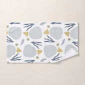 Summer Sand Dollar Seashells Beach Patroon Bad Handdoek (Handdoek)