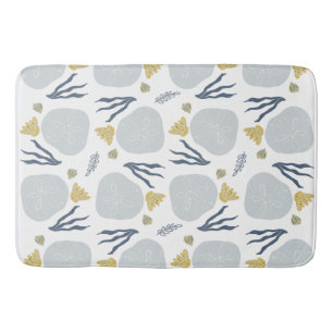 Summer Sand Dollar Seashells Beach Pattern Beach Badmat