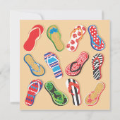 Summer Sandals Soiree Beach BBQ Party Invitation (Dos)