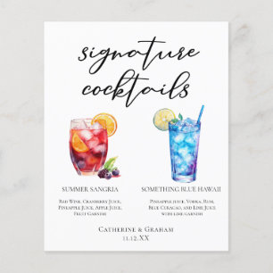 Summer Sangria Blue Beach Signature Cocktails Menu