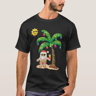Summer Santa Claus Kerstmis Mele Kalikimaka Aloha T-shirt