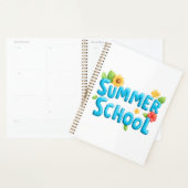 Summer School - Summer School Texte avec fleurs (Devant avec enveloppe)
