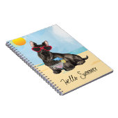 Summer Scottish Terrier Notitieboek (Rechterzijde)