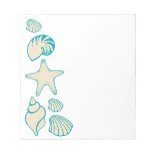 Summer Seashell Beach Notitieblok Gift