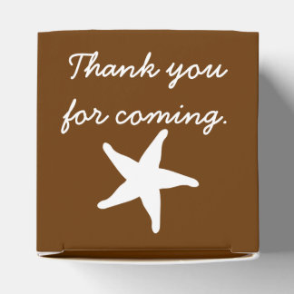 Summer Seashells in Chocolate Favor Box Bedankdoosjes