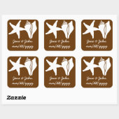 Summer Seashells in Chocolate Sticker (Vel)