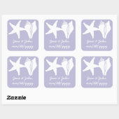 Summer Seashells in Lavender Sticker (Vel)