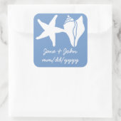 Summer Seashells in Periwinkle Sticker (Tas)
