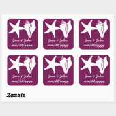 Summer Seashells in Wine Sticker (Vel)