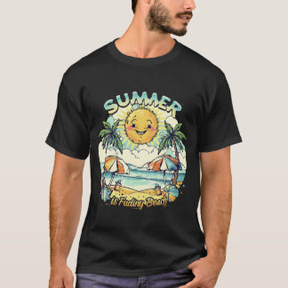 Summer See Beach T-shirt design sjabloon