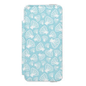 Summer Shell Pattern Incipio iPhone Portemonnee Hoesje (Voorkant Agenda)