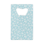 Summer Shell Pattern Kredietkaart Flessenopener (Achterkant)