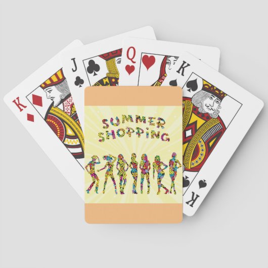 Summer Shoping Pokerkaarten (Achterkant)