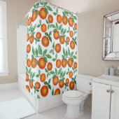Summer Sinaasappels Citrus Waterverf Fruit Pattern Douchegordijn (In situ)