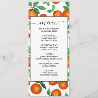Summer Sinaasappels Citrus Waterverf Fruit Pattern