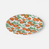 Summer Sinaasappels Citrus Waterverf Fruit Pattern Papieren Bordje (Gekanteld)