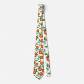 Summer Sinaasappels Citrus Waterverf Fruit Pattern Stropdas (Voorkant)