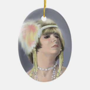 Summer Siren Oval Ornament