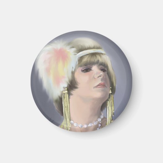 Summer Siren Portrait Magnet Magneet (Voorkant)