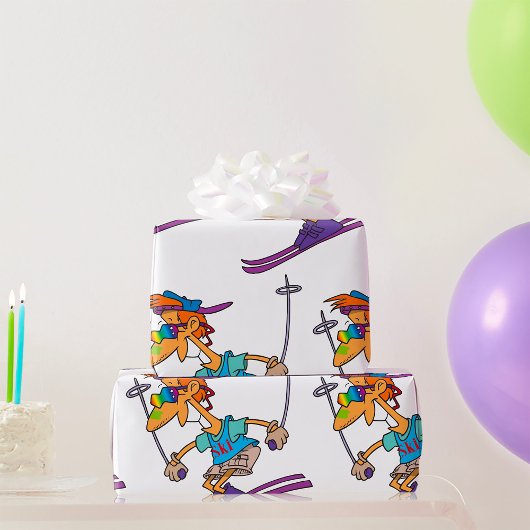 Summer Skier Cadeaupapier