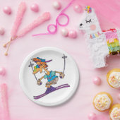 Summer Skier Papieren Bordje (Feest)