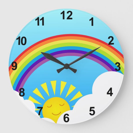 Summer sky grote klok (Voorkant)