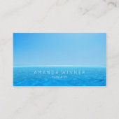 Summer Sky Ocean Therapist Psychologist Couch Visitekaartje (Voorkant)
