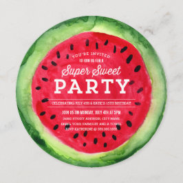 Summer Slice Invite Kaart