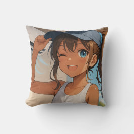 Summer Smile Girl& Young Woman Kussen