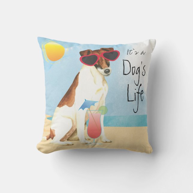 Summer Smooth Fox Terrier Buitenkussen (Voorkant)