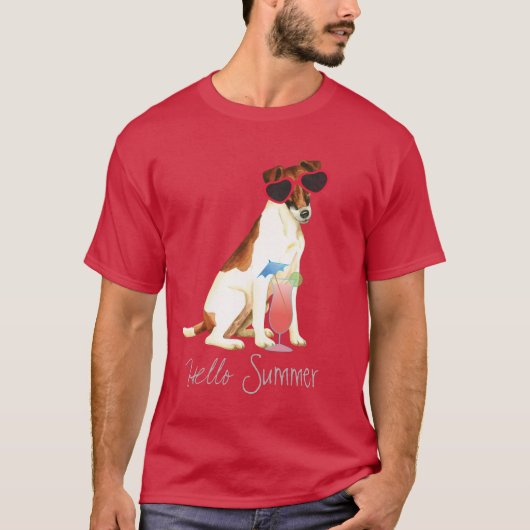 Summer Smooth Fox Terrier T-shirt (Voorkant)