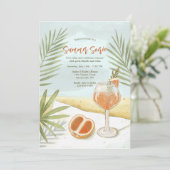 Summer Soirée uitnodiging (Staand voorkant)