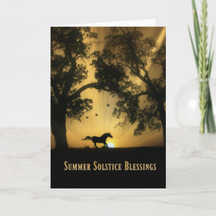 Summer Solstice Blessings Kaart