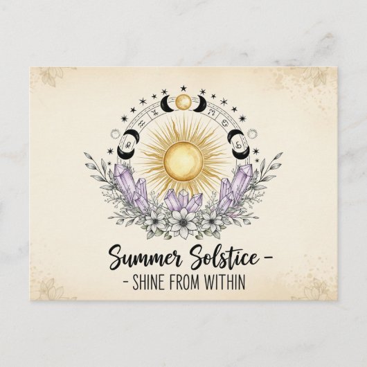 Summer Solstice Briefkaart (Voorkant)