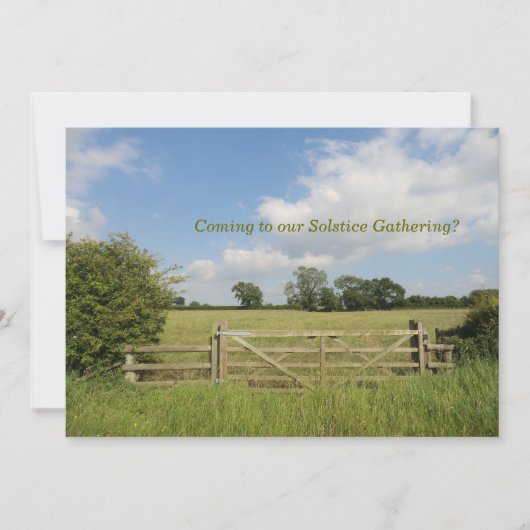 Summer Solstice Gathering Invitation Kaart (Voorkant)